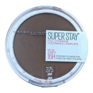 Maybelline Super Stay Full Coverage Powder Foundation Java 375 0.21 oz 16‎ hrs